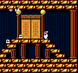 Ufouria: The Saga (NES) screenshot: An ominous-looking portal...