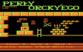 Perły Orcky'ego (Atari 8-bit) screenshot: Title screen