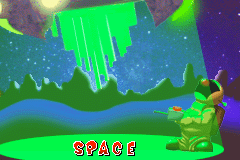 Fortress (Game Boy Advance) screenshot: Space level loading screen