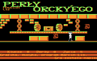 Perły Orcky'ego (Atari 8-bit) screenshot: Heading east