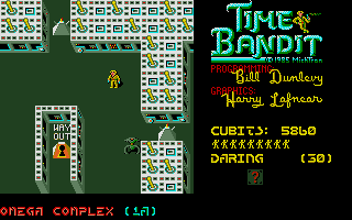 Time Bandit (Atari ST) screenshot: Omega Complex