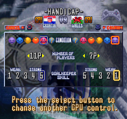 Screenshot of International Superstar Soccer Deluxe (PlayStation, 1995) -  MobyGames