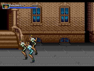 The Punisher (Genesis) screenshot: Goons you fight on the street.