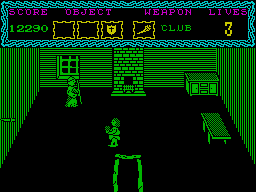 The Curse of Sherwood (ZX Spectrum) screenshot: This person has a magic ball.