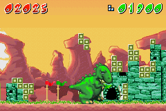 Fortress (Game Boy Advance) screenshot: Pre-historic random monster