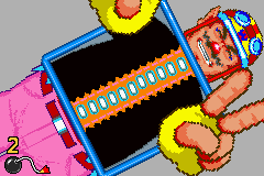 WarioWare: Twisted! (Game Boy Advance) screenshot: Who needs a chiropractic diploma? Anyone can do this!