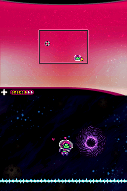 Mighty Milky Way (Nintendo DSi) screenshot: Made it.