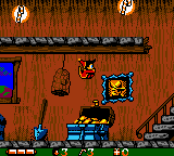 Santa Claus Junior (Game Boy Color) screenshot: Nick Jr. jumping around.