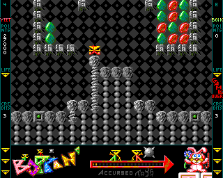 Boppin' (Amiga) screenshot: Fifth puzzle - Suicide is painless