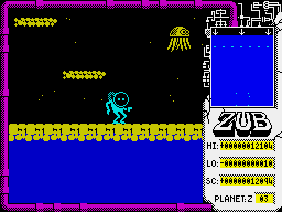 Zub (ZX Spectrum) screenshot: Third planet.