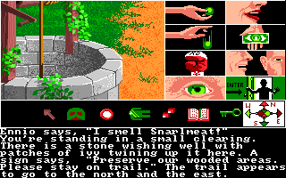 Tass Times in Tonetown (Amiga) screenshot: Wishing well