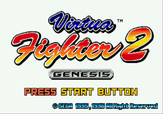Virtua Fighter 2 (Genesis) screenshot: Title Screen
