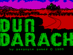 Dun Darach (ZX Spectrum) screenshot: Loading screen