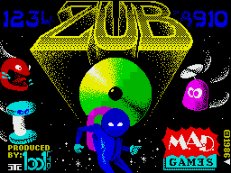 Zub (ZX Spectrum) screenshot: Loading Screen.