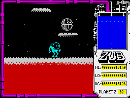Zub (ZX Spectrum) screenshot: Second planet.
