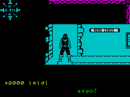 Dun Darach (ZX Spectrum) screenshot: The end of the road - need to turn
