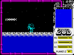 Zub (ZX Spectrum) screenshot: Ninth planet.