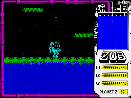 Zub (ZX Spectrum) screenshot: Seventh planet.