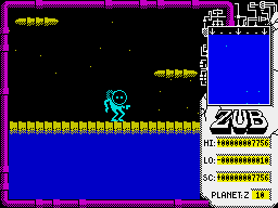 Zub (ZX Spectrum) screenshot: Tenth planet.