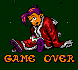 Santa Claus Junior (Game Boy Color) screenshot: Loser is me.
