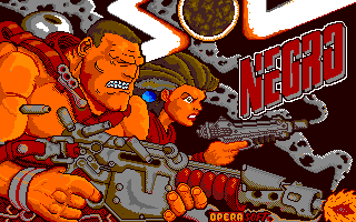 Sol Negro (Amiga) screenshot: Title screen