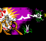 Santa Claus Junior (Game Boy Color) screenshot: Santa gets zapped