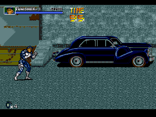 The Punisher (Genesis) screenshot: Starting stage 3.