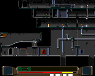 Benefactor (Amiga) screenshot: "The Techno Treat" level