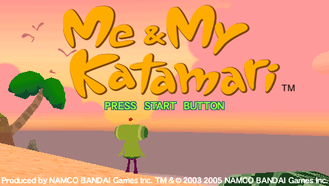 Me & My Katamari (PSP) screenshot: Main title / menu