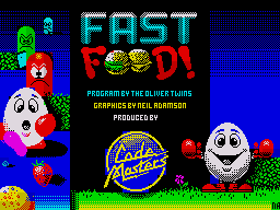 Fast Food (ZX Spectrum) screenshot: Loading screen