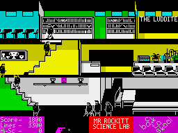 Back to Skool (ZX Spectrum) screenshot: The cup filled with sherry.