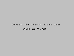 Great Britain Limited (ZX Spectrum) screenshot: Loading screen