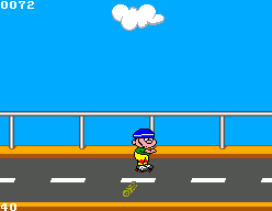 20 em 1 (SEGA Master System) screenshot: Game fourteen: roller skating.