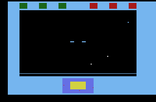 Star Fire (Atari 2600) screenshot: Starting wave 2