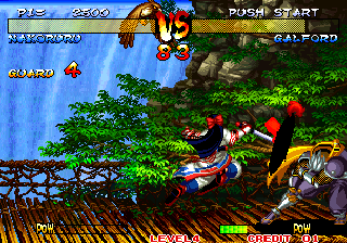 Samurai Shodown III: Blades of Blood (Arcade) screenshot: Strong slash