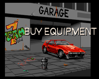 Miami Chase (Amiga) screenshot: Buy additional items from garage.