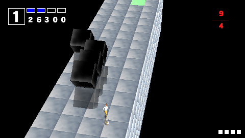 I.Q Mania (PSP) screenshot: Black blocks can destroy a part of the floor.