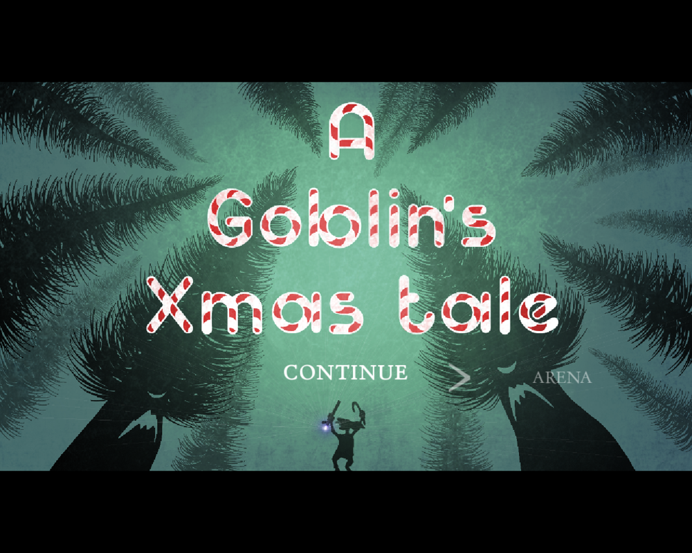 A Goblin's Xmas Tale (Windows) screenshot: Title and main menu