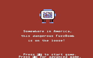 Agent USA (Commodore 64) screenshot: The introduction sequence