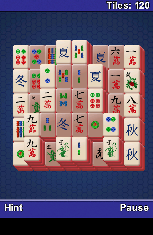 Mahjong (Android) screenshot: A game in progress.