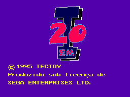 20 em 1 (SEGA Master System) screenshot: Title screen.