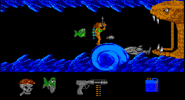 Sol Negro (Amiga) screenshot: Level exit
