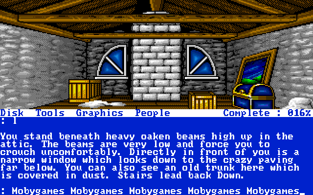 The Famous Five: Five on a Treasure Island (Amiga) screenshot: Attic