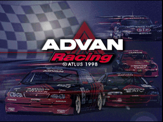ADVAN Racing (PlayStation) screenshot: Title screen.