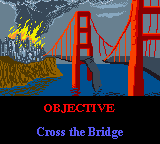 BattleTanx (Game Boy Color) screenshot: Mission objectives are displayed before each level.