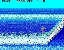 Game Box Série Esportes Radicais (SEGA Master System) screenshot: Inside the tube!