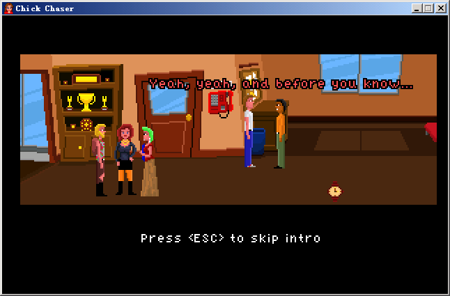Chick Chaser (Windows) screenshot: Intro