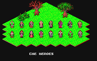Shadow Sorcerer (Amiga) screenshot: The heroes