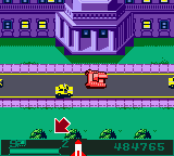 BattleTanx (Game Boy Color) screenshot: Driving past the White House