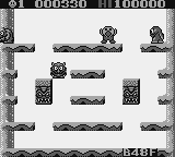 Snow Bros. Nick & Tom (Game Boy) screenshot: Killed on the third level